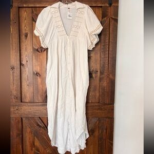 Free People Dresses Samantha Shirtdress cream